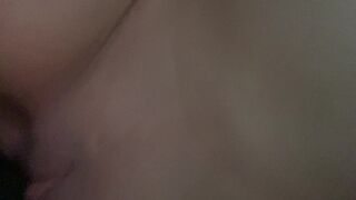 POV: side view; pawg wife takes husbands cream pie (New year)