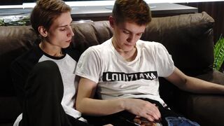 Straight Flower Delivery Man Decides To Try With Boy