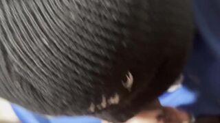 White girl sucking black dick sloppy