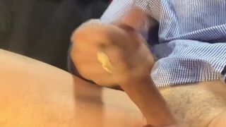 9" uncut dick Crazy mega PLUS ULTRA cumshot! massive cum blast! SlowMo version too :) SHARE LIKE SUB