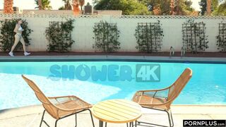 PORN+ Amber Moore Freshens Up Her Sweaty Pussy For Big Cock