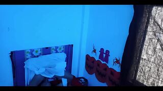 A HORROR STORY - The Man in White | Halloween-Themed Horror Porn Video - Sucks a Big Cock and Ends Up Getting Fucked