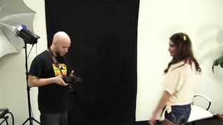 August Ames gets fucked hard by big black cock after photoshoot