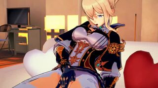 Jean Hentai 3D Masturbating