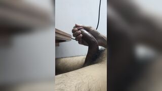 loosing NNN small to big dick transition hard tip black cock cum play