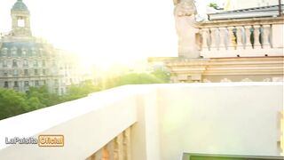 I suck a BBC stud's ass and then I take his cock on a terrace - The Official Paisita