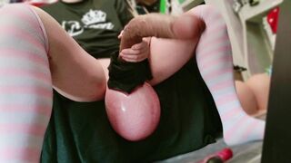 Drop your head in my balls and I will unload a Liter of thick CUM down your cum hungry throat