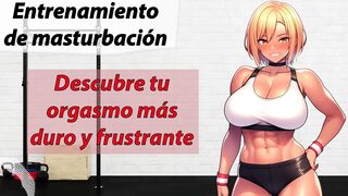 Spanish JOI. Suffer from pleasure: Like feeling the most frustrating orgasm possible.