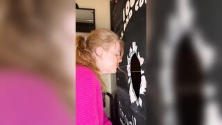 Sexy Redhead Kim Swallows Lives up to Her Name