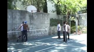 Hard interracial double penetration