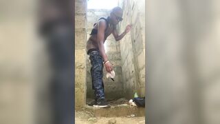 A Quick Doggy in an Uncompletable Building with My Ebony BBW Friend