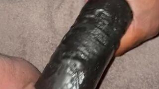 BBC dildo stretching my PAWG Snowbunny pussy open