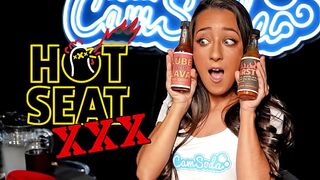 Hot Ones XXXtra Spicy Porn Parody - Sexy Petite MILF Pours Flaming Hot Sauce On Pussy Lips BBC Hot Sauce Challenge