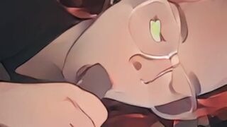 Animated Snowbunny Sucking BBC