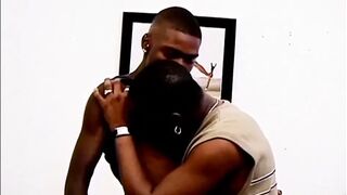 Black guys ass fucking big black dick sucking in 69 position...cum on ass