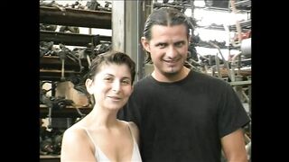 Vintage Slut with Hairy Pussy Fucked in Car and Cumshot on Tits by Big Cock