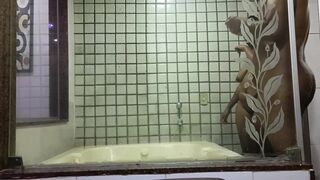 First time in the whirlpool cumming a lot