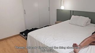 Beautiful Latina BBW with big tits rides the huge BBC of her bestfriend until she cums, Intense interracial fuck!