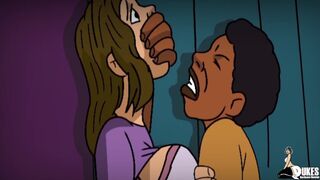 Freaky BBC pounds tight white pussy