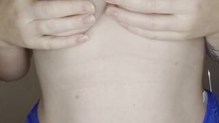 playing with my nipples nice and close then fingering my tight pussy