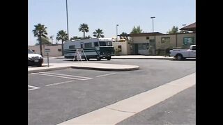 Black and ebony's threesome in the camper!