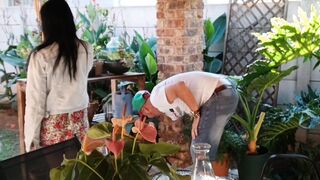 Outdoor fun with my neighbours cuckold wife