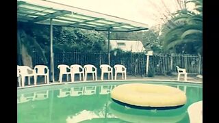 Vintage Porn of a Fat Housewife with Hairy Pussy Fucked by a Big Cock in the Pool