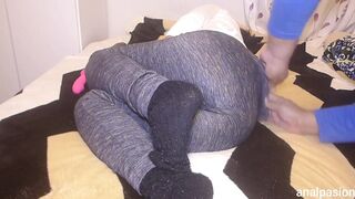 Girlfriend Fulfills Fantasy of Fucking with Black Dildo for Her Wet Pussy