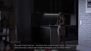 With Eyes Closed - "Gameplay" Sexy bitch wants to ride all night on a big cock