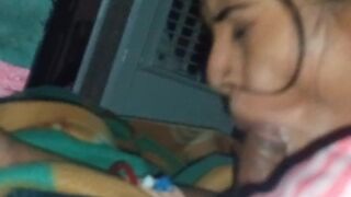 Indian bhabhi sucking big cock , cumshot in mouth