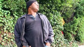 The big black man has a big black cock