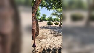 Thick BBW wife public nude blowjob! BadBlondieMonroe