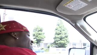 Magnificent milf gets her pussy banged by dude's big black cock