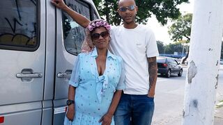 Ebony Granny BBC Asss Fucked While Driving