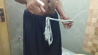 Hot Indian Girlfriend Fabiha Fuck By Big Black Cock In Washroom.. Desi Washroom Sex Video