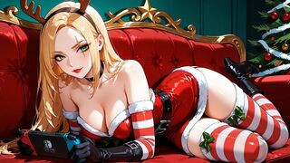 AI CARTOON Christmas with stepsister, getting caught