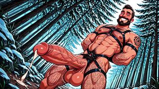 Kinky Gay Men in Harness