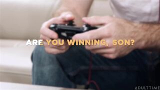 Stepmommy's Boy - Caring MILF Riley Jacobs Teaches Gamer Stepson Brick Danger How to Get Laid