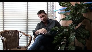 Sexy MILF in Black Stockings Seduces a Younger Man with a Big and Hard Cock