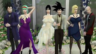 Milk's Marriage Episode 1 The Wedding of Goku and his Wife Chichi very romantic but it ends in Netorare Wife Fucked like a Bitch Husband Cuckold Dragon Ball Porn Hentai