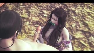 Demon Slayer Hentai - Nezuko and Shinobu Hardsex - Japanese Asian Manga Anime Film Game Porn