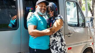 BBW Ebony Mature Picked up for Deep Anal