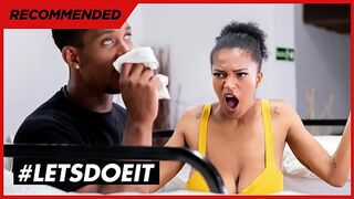 HORNYHOSTEL - (Tina Fire, Jesus Reyes) - Huge Tits Ebony Latina Gets Her Pussy Banged By BBC Panty Sniffer