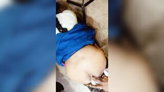 Step-sister-in-law's ass fucked Hindi audio