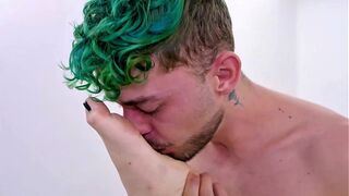 Young, white, tattooed, naughty girl sucked and gave a delicious CREAMPIE.