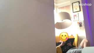 While painting the wall, I got horny and wanked in front of my friend.