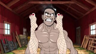 Married Housewife Gets Fucked by a Big Black Cock on the Floor in a Dirty Barn While Her Husband Is Cooking a Barbecue