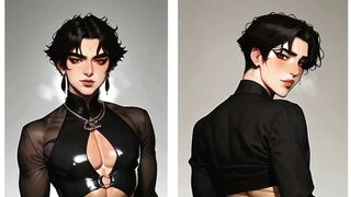 The Slutty Femboy Had Her Ass Fucked by Her Stepfather's Huge Black Cock, in Her Stepmother's Bed.