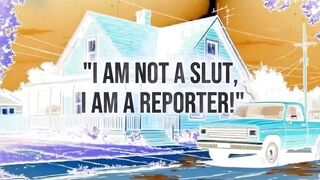 Married Busty Brunette Can't Resist the Sight of a Big Black Cock. Cartoon