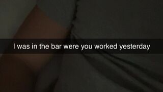 A bartender cheats with me after Club! Snapchat